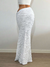 SXY Solid Mermaid Hem Skirt